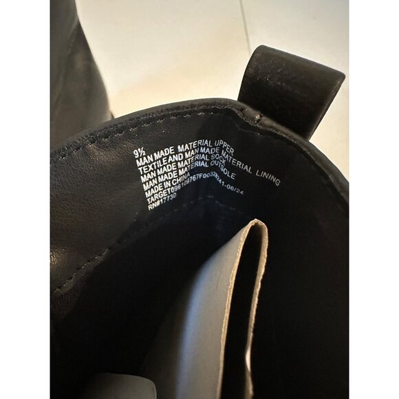 Universal Thread Women’s Brenna faux leather ankle boots size 9.5 NWT - Picture 7 of 7